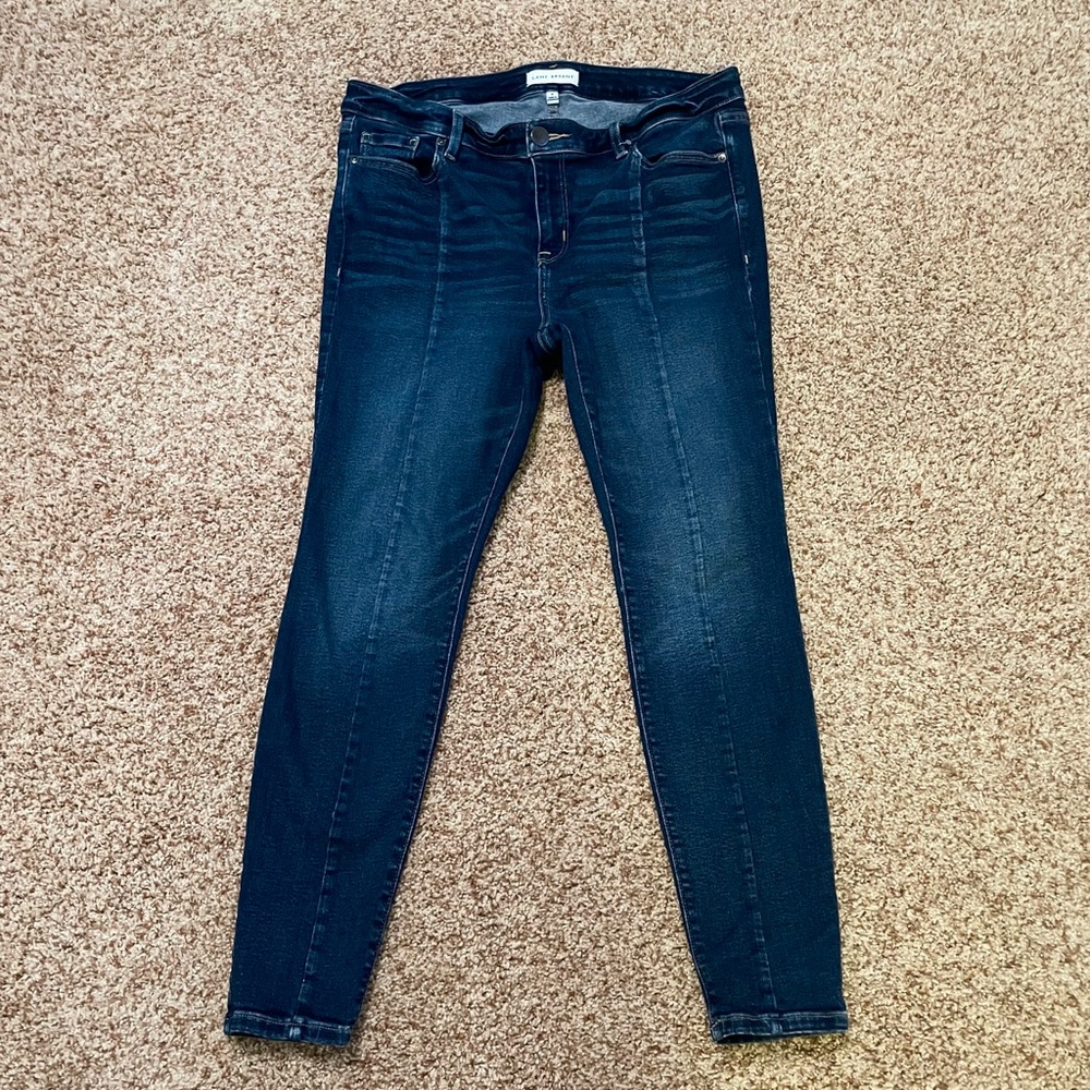 Lane Bryant Straight Fit High Rise Skinny Jeans with Center Seam